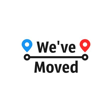 minimal we have moved iconのイラスト素材