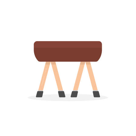 flat color icon of pommel horseのイラスト素材
