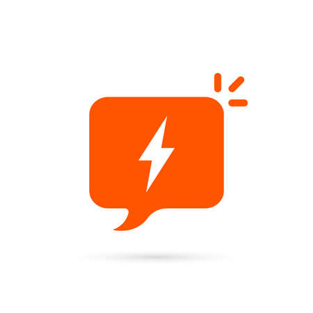 dispute like flash in speech bubbleのイラスト素材