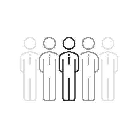 group of people like community or team iconのイラスト素材