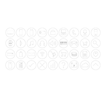 E-commerce icon illustrationsのイラスト素材