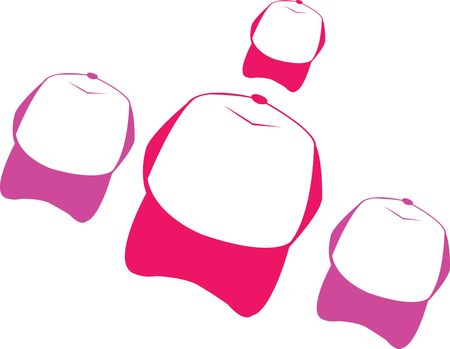 hats illustrationの写真素材