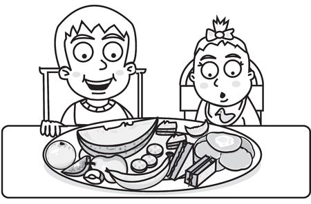 kids foodの写真素材