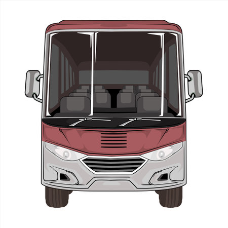 Bus Vector Illustrationのイラスト素材