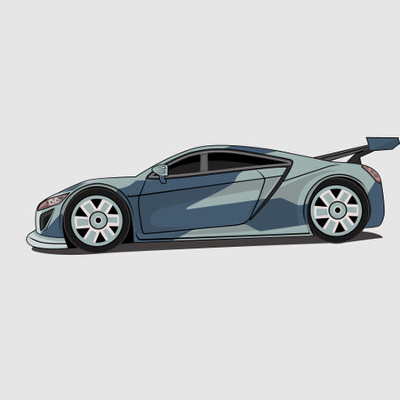 Modern Sport Car Vector Illustrationのイラスト素材