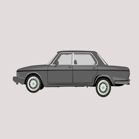 Retro Car Vector Illustrationのイラスト素材