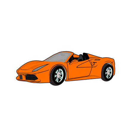 Modern Sport Car Vector Illustrationのイラスト素材