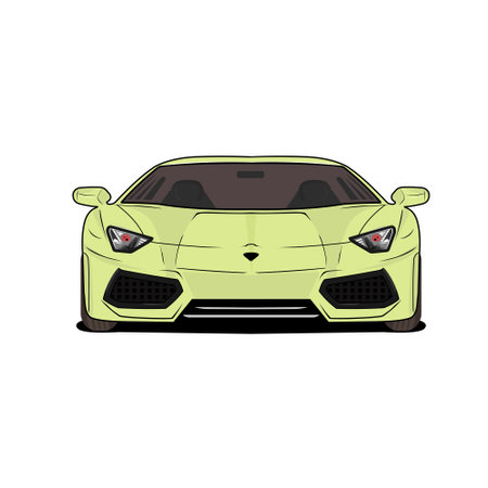 Modern Sport Car Vector Illustrationのイラスト素材