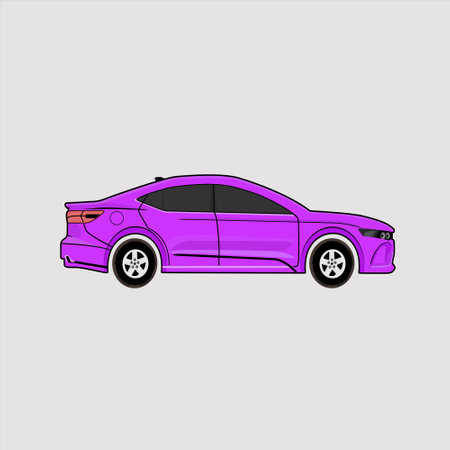 Modern Car Vector Illustrationのイラスト素材