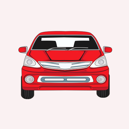 Modern Car Vector Illustrationのイラスト素材