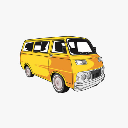 Classic Car Vector Illustrationのイラスト素材
