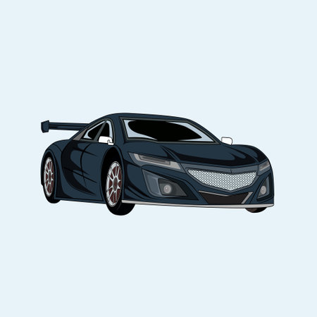 Modern Sport Car Vector Illustrationのイラスト素材