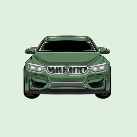 Modern Car Vector Illustrationのイラスト素材
