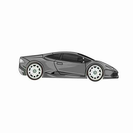 Modern Sport Car Vector Illustrationのイラスト素材