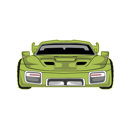 Modern Sport Car Vector Illustrationのイラスト素材