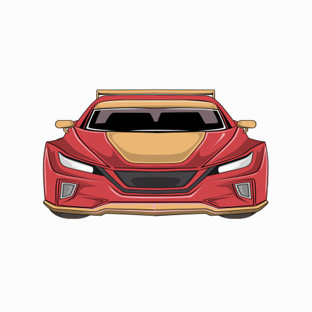 Modern Car Vector Illustrationのイラスト素材