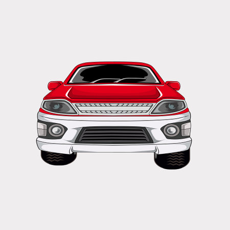 Modern Car Vector Illustrationのイラスト素材