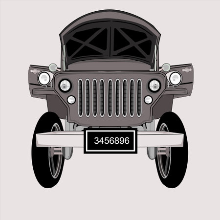 Classic Car Vector Illustrationのイラスト素材
