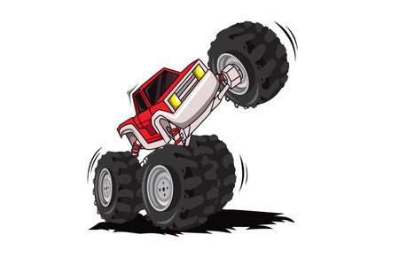 Monster truck car vector illustrationのイラスト素材
