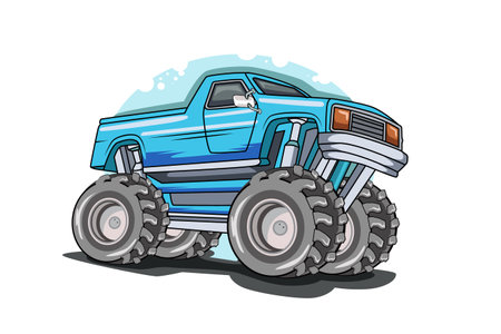 Monster truck bigfoot vector illustrationのイラスト素材
