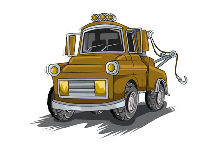 Vintage car vector illustrationのイラスト素材