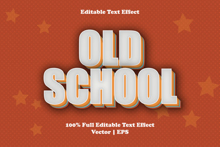 Old school editable text effectのイラスト素材