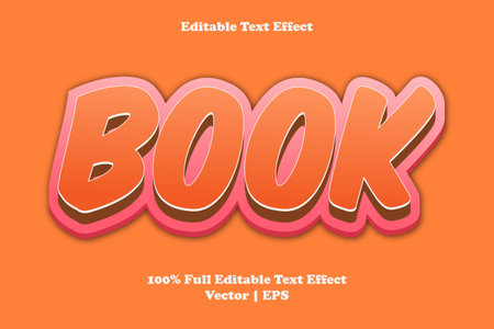 Book editable text effectのイラスト素材