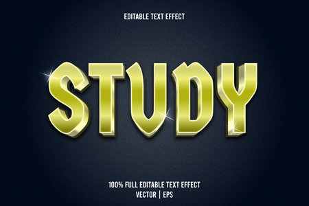 Study editable text effectのイラスト素材