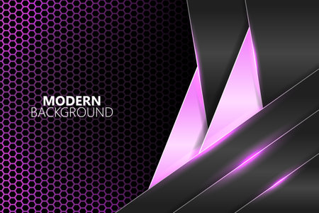 Modern background diagonal overlapped layer shape with pink gradientのイラスト素材