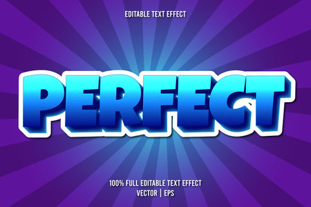 Perfect editable text effect comic styleのイラスト素材