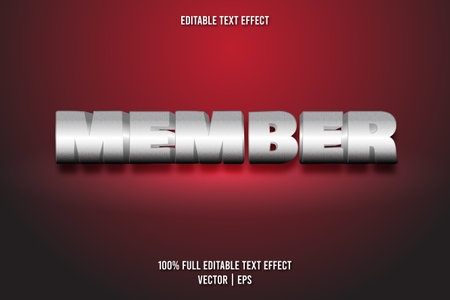 Member editable text effect luxury styleのイラスト素材