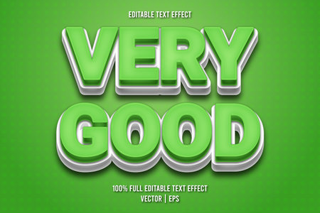 Very good editable text effect cartoon styleのイラスト素材