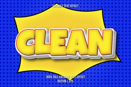 Clean editable text effect comic styleのイラスト素材