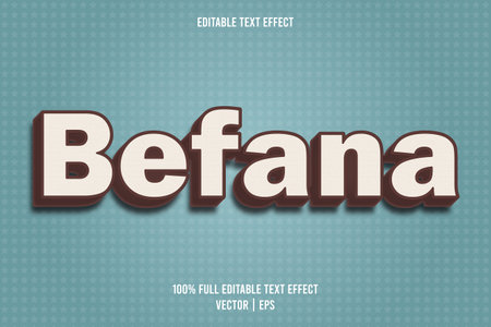 Befana editable text effect cartoon styleのイラスト素材