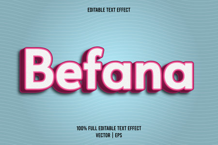 Befana editable text effect embossed cartoon styleのイラスト素材