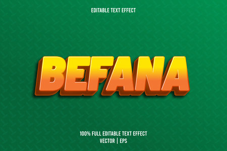 Befana editable text effect cartoon styleのイラスト素材