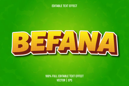 Befana editable text effect comic styleのイラスト素材