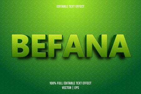 Befana editable text effect embossed cartoon styleのイラスト素材