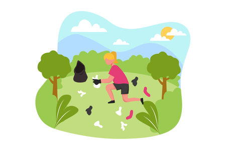 Earth Day Flat Design Illustrationのイラスト素材