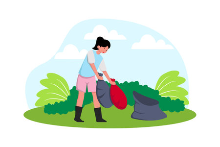 Earth Day Flat Design Illustrationのイラスト素材