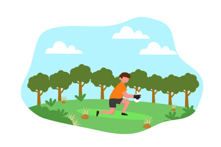 Earth Day Flat Design Illustrationのイラスト素材