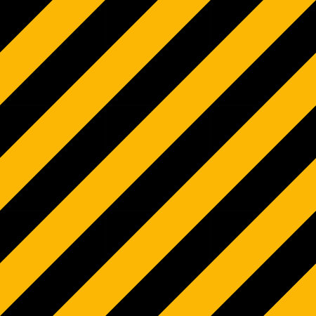 Concrete warning seamless stripes pattern. Construction safety background and wallpaper.のイラスト素材