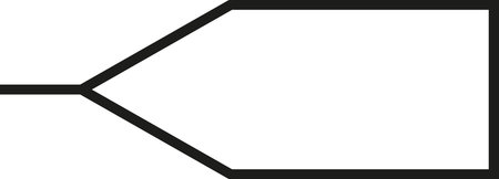 Bus input line or incoming data. Electrical and electronic signs.のイラスト素材