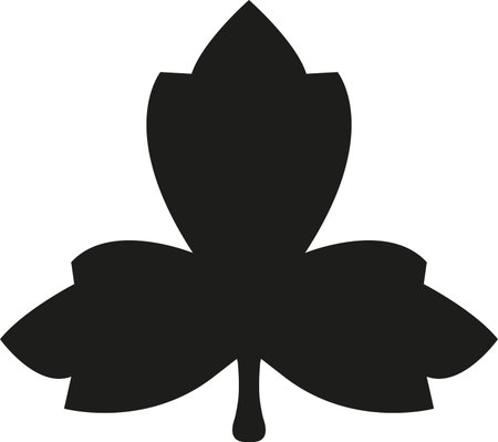 Victorian flower vector icon sign. Vintage signs and symbols.のイラスト素材