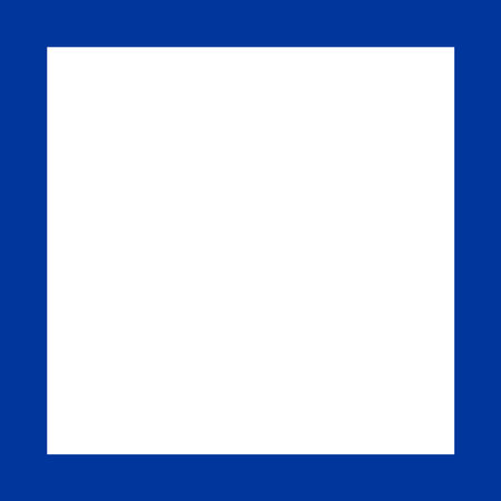 Informatory shape sign. Blue square Background. Traffic signs and symbols.のイラスト素材
