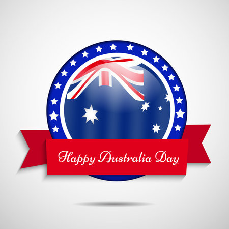 Illustration of  Australia Flag for Australia Dayのイラスト素材
