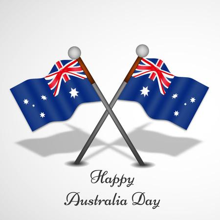 Illustration of Australia Flags for Australia Dayのイラスト素材