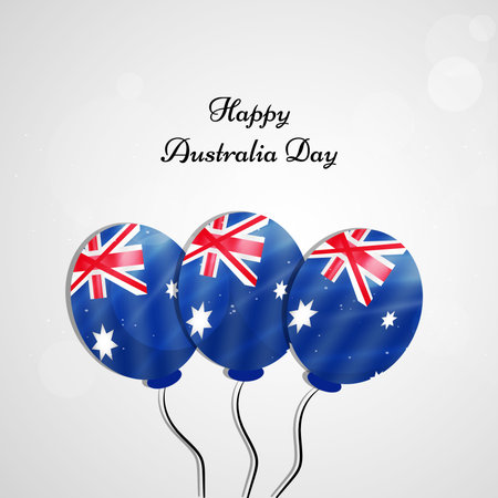 Illustration of Australia Flag for Australia Dayのイラスト素材