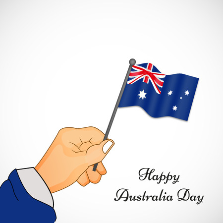 Illustration of Australia Flag for Australia Dayのイラスト素材