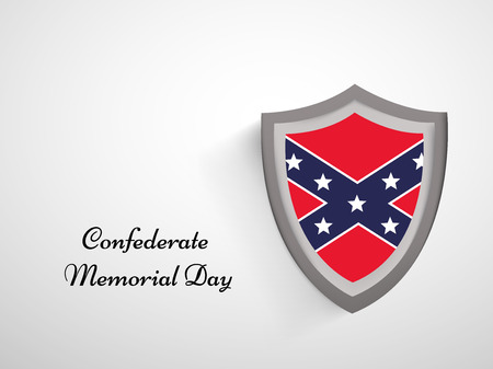Illustration of U.S South Flag for Confederate Memorial Dayのイラスト素材